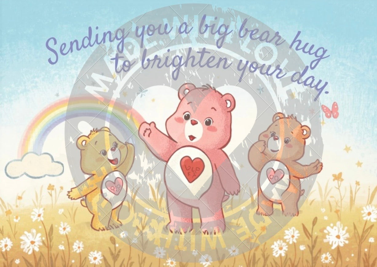 Digital Get Well Carebear Card